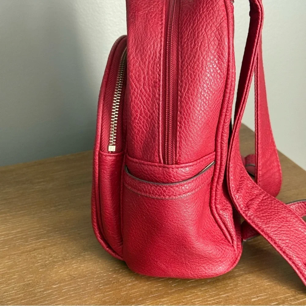 Jones New York Signature Red Mini Backpack Purse